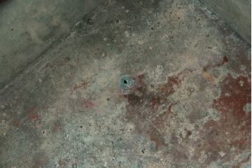 和製ヴィンテージ　岩谷堂箪笥　南部鉄器の飾り金具が上質な雰囲気を高める木製火鉢(長火鉢、関西火鉢、囲炉裏、座卓、ビンテージ)(R-050757)