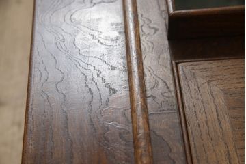和製ヴィンテージ　岩谷堂箪笥　南部鉄器の飾り金具が上質な雰囲気を高める木製火鉢(長火鉢、関西火鉢、囲炉裏、座卓、ビンテージ)(R-050757)