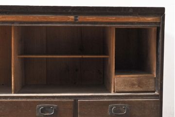 和製アンティーク　当店でリメイク!和の趣が感じられるテレビ台(収納棚、サイドボード、和タンス)(R-050770)