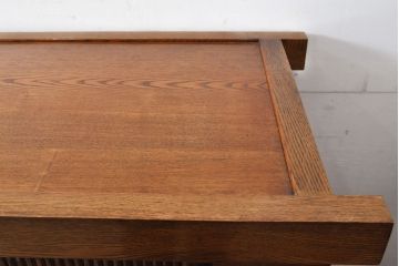 新品　未使用　在庫品　民芸家具　特大サイズ!　ニレ無垢材　和の空間作りに活躍する9尺水屋箪笥・下(九尺水屋、サイドボード、和箪笥、収納棚)(R-050780)