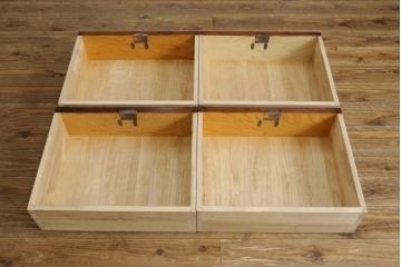 中古　岩谷堂箪笥　菊幸　お部屋に取り入れやすいスリムな縦型箪笥(収納棚、キャビネット、引き出し)(R-050787)