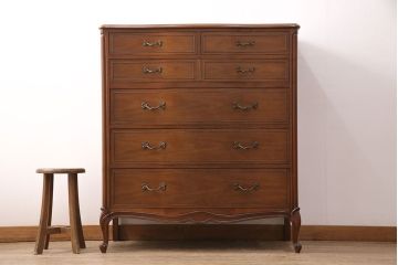 中古　DREXEL HERITAGE(ドレクセルヘリテイジ)　Touraine(ツーレイン)　マホガニー材　気品ある佇まいが魅力的なチェスト(引き出し)(R-050803)