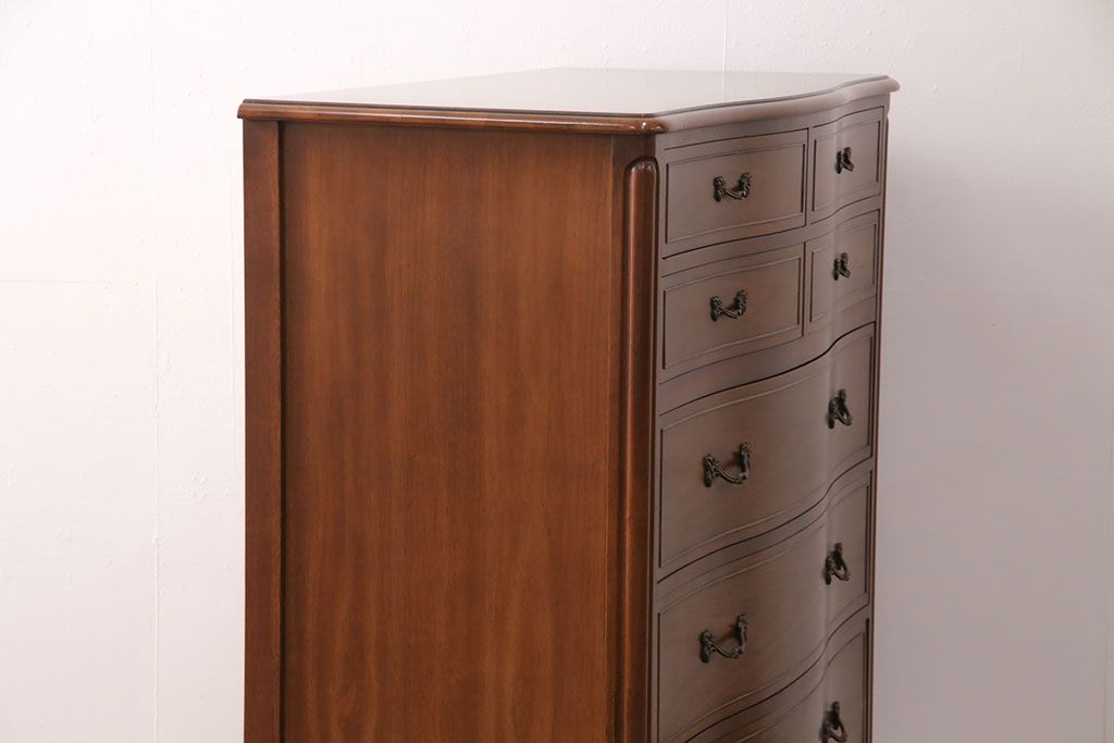 中古　DREXEL HERITAGE(ドレクセルヘリテイジ)　Touraine(ツーレイン)　マホガニー材　気品ある佇まいが魅力的なチェスト(引き出し)(R-050803)