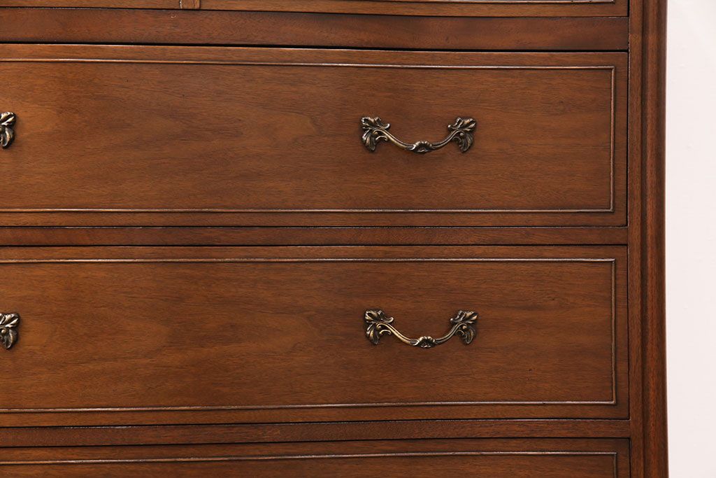 中古　DREXEL HERITAGE(ドレクセルヘリテイジ)　Touraine(ツーレイン)　マホガニー材　気品ある佇まいが魅力的なチェスト(引き出し)(R-050803)