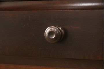 中古　北海道民芸家具　和洋どちらにも合うシックなチェスト(サイドボード、引き出し、サイドチェスト)(定価約21万円)(R-050808)