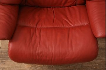 中古　EKORNES(エコーネス)　本革　オットマン付き　ストレスレス レノ クラシック(M)(アームチェア、リクライニングチェア、椅子)(定価約37万9千円)(R-050810)
