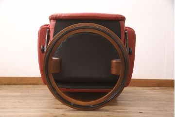 中古　EKORNES(エコーネス)　本革　オットマン付き　ストレスレス レノ クラシック(M)(アームチェア、リクライニングチェア、椅子)(定価約37万9千円)(R-050810)