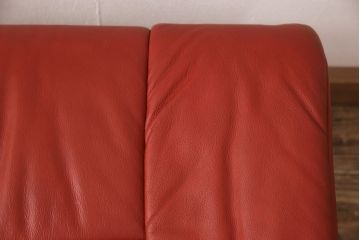 中古　EKORNES(エコーネス)　本革　オットマン付き　ストレスレス レノ クラシック(M)(アームチェア、リクライニングチェア、椅子)(定価約37万9千円)(R-050810)