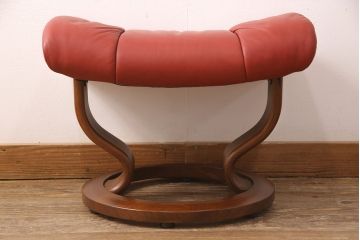 中古　EKORNES(エコーネス)　本革　オットマン付き　ストレスレス レノ クラシック(M)(アームチェア、リクライニングチェア、椅子)(定価約37万9千円)(R-050810)