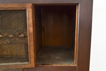 和製アンティーク　風情ある和のダイニングづくりにおすすめの四尺水屋箪笥(食器棚、収納棚、キャビネット)(R-050814)