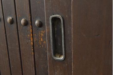 和製アンティーク　風情ある和のダイニングづくりにおすすめの四尺水屋箪笥(食器棚、収納棚、キャビネット)(R-050814)