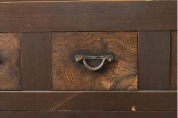 和製アンティーク　風情ある和のダイニングづくりにおすすめの四尺水屋箪笥(食器棚、収納棚、キャビネット)(R-050814)