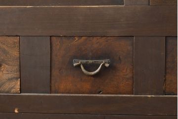 和製アンティーク　風情ある和のダイニングづくりにおすすめの四尺水屋箪笥(食器棚、収納棚、キャビネット)(R-050814)