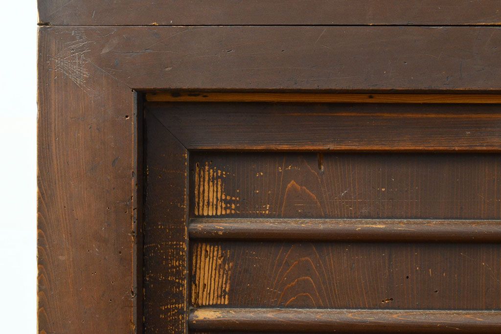 和製アンティーク　風情ある和のダイニングづくりにおすすめの四尺水屋箪笥(食器棚、収納棚、キャビネット)(R-050814)