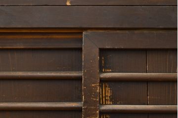 和製アンティーク　風情ある和のダイニングづくりにおすすめの四尺水屋箪笥(食器棚、収納棚、キャビネット)(R-050814)