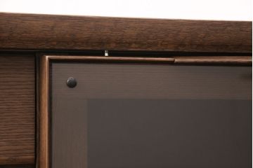 中古　美品　カリモク家具(karimoku)　幅広いインテリアに合わせやすいシンプルモダンな佇まいが魅力のサイドボード(キャビネット、チェスト、引き出し)(定価約16万円)(R-050831)