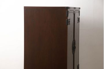 中古　美品　国産民芸家具　和箪笥のような家具調デザインが嬉しい仏壇(仏壇入れ、キャビネット、収納棚)(R-050835)