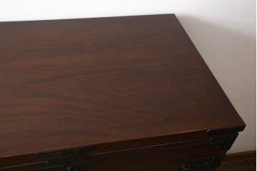 中古　美品　国産民芸家具　和箪笥のような家具調デザインが嬉しい仏壇(仏壇入れ、キャビネット、収納棚)(R-050835)
