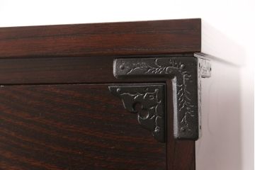 中古　極美品　岩谷堂箪笥　人気!スリムで取り入れやすい縦型チェスト(立長箪笥、引き出し、ハイチェスト、サイドチェスト)(R-050837)