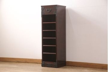 中古　超美品　岩谷堂箪笥　縦型　引き出し付き収納棚(電話台、花台、スリッパ収納)(R-050838)