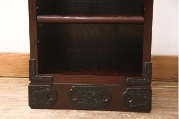 中古　超美品　岩谷堂箪笥　縦型　引き出し付き収納棚(電話台、花台、スリッパ収納)(R-050838)