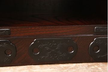 中古　超美品　岩谷堂箪笥　縦型　引き出し付き収納棚(電話台、花台、スリッパ収納)(R-050838)