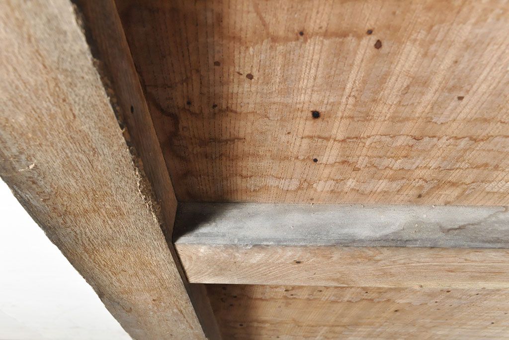 和製アンティーク　明治大正期　漆の綺麗な総ケヤキ材一枚板の蔵戸(引き戸、建具、玄関戸)(R-050839)