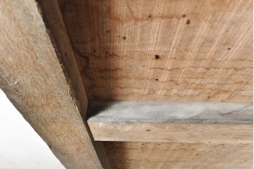 和製アンティーク　明治大正期　漆の綺麗な総ケヤキ材一枚板の蔵戸(引き戸、建具、玄関戸)(R-050839)