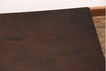 中古　北海道民芸家具　シックなデザインで落ち着きのある空間を演出する座卓(折りたたみ、ローテーブル)(定価約13万円)(R-050840)