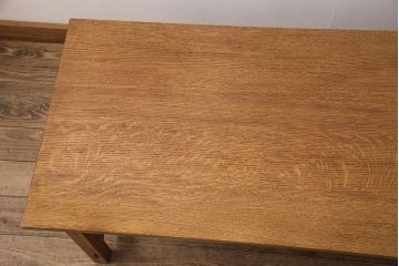 中古　Stickley(スティックレー、スティックレイ)　オーク材　直線的なデザインが格調高い雰囲気を演出するセンターテーブル(リビングテーブル、コーヒーテーブル)(定価約48万円)(R-050841)