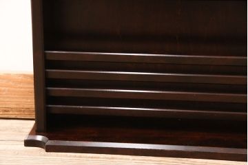 中古　北海道民芸家具　HM815　和洋どちらにも馴染むシックで上品なスリッパ立て(スリッパラック)(R-050842)