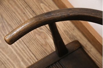 中古　飛騨産業　キツツキ　ナラ材　JAPAN PROVINCIAL(ジャパンプロヴィンシャル・プロビンシャル)シリーズ　温もり溢れる木の風合いが味わい深い座椅子(プロビンシャル、座イス)(R-050844)