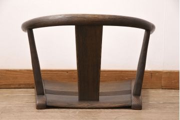 中古　飛騨産業　キツツキ　ナラ材　JAPAN PROVINCIAL(ジャパンプロヴィンシャル・プロビンシャル)シリーズ　温もり溢れる木の風合いが味わい深い座椅子(プロビンシャル、座イス)(R-050844)