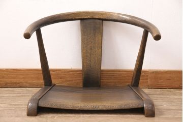 中古　飛騨産業　キツツキ　ナラ材　JAPAN PROVINCIAL(ジャパンプロヴィンシャル・プロビンシャル)シリーズ　温もり溢れる木の風合いが味わい深い座椅子(プロビンシャル、座イス)(R-050846)