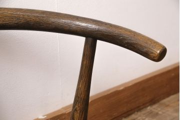 中古　飛騨産業　キツツキ　ナラ材　JAPAN PROVINCIAL(ジャパンプロヴィンシャル・プロビンシャル)シリーズ　温もり溢れる木の風合いが味わい深い座椅子(プロビンシャル、座イス)(R-050846)