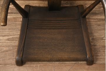 中古　飛騨産業　キツツキ　ナラ材　JAPAN PROVINCIAL(ジャパンプロヴィンシャル・プロビンシャル)シリーズ　温もり溢れる木の風合いが味わい深い座椅子(プロビンシャル、座イス)(R-050846)