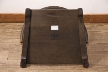 中古　飛騨産業　キツツキ　ナラ材　JAPAN PROVINCIAL(ジャパンプロヴィンシャル・プロビンシャル)シリーズ　温もり溢れる木の風合いが味わい深い座椅子(プロビンシャル、座イス)(R-050846)