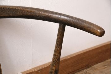 中古　飛騨産業　キツツキ　ナラ材　JAPAN PROVINCIAL(ジャパンプロヴィンシャル・プロビンシャル)シリーズ　温もり溢れる木の風合いが味わい深い座椅子(プロビンシャル、座イス)(R-050847)