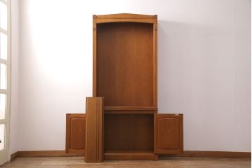 中古　美品　DREXEL HERITAGE(ドレクセルヘリテイジ)　Triune(トライユン)　上品な佇まいのブックケース(シェルフ、本棚、飾り棚、キャビネット)(R-050853)