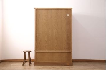 中古　美品　屋久杉　密に詰まった杢目が美しいワードローブ(洋服タンス)(定価約70万円)(R-050858)