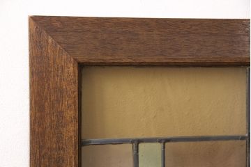 ヨーロッパヴィンテージ　イタリア製　G.POLLONI作　壁掛け式で絵画のように!空間を彩るステンドグラス　(R-050865)