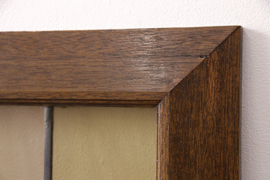 ヨーロッパヴィンテージ　イタリア製　G.POLLONI作　壁掛け式で絵画のように!空間を彩るステンドグラス　(R-050865)