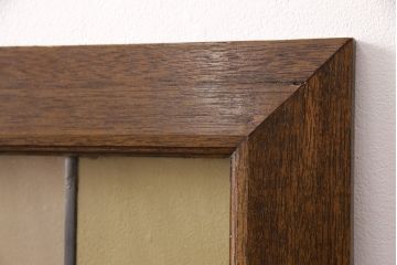 ヨーロッパヴィンテージ　イタリア製　G.POLLONI作　壁掛け式で絵画のように!空間を彩るステンドグラス　(R-050865)