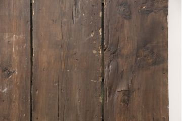 海外アンティーク　経年による風合いが雰囲気を高める、味わい深い彫刻ドア1枚(木製扉、建具)(R-050866)