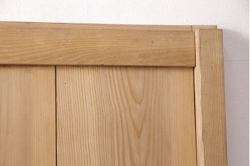 和製アンティーク　杉材　シンプルなつくりが取り入れやすい、明治大正期の古い蔵戸(引き戸、玄関戸、建具)(R-050867)