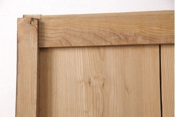和製アンティーク　杉材　シンプルなつくりが取り入れやすい、明治大正期の古い蔵戸(引き戸、玄関戸、建具)(R-050867)