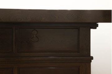 中古　高級品　鉄刀木(タガヤサン)　収納力抜群!2way囲炉裏テーブルセット(4人掛けダイニングテーブル)(定価約98万円)(R-050881)