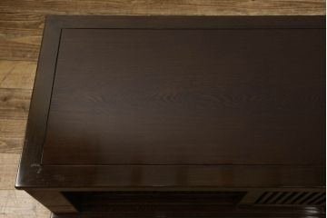 中古　高級品　鉄刀木(タガヤサン)　収納力抜群!2way囲炉裏テーブルセット(4人掛けダイニングテーブル)(定価約98万円)(R-050881)
