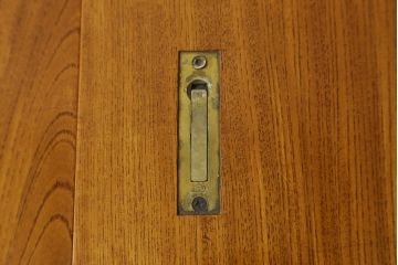 中古　職人手造り　民芸家具　総欅(ケヤキ)材　無垢材　八角型の形が珍しい!!凝った造りの関西火鉢(木製火鉢、火鉢テーブル、囲炉裏テーブル、八角炉、座卓、ローテーブル、センターテーブル)(R-050894)