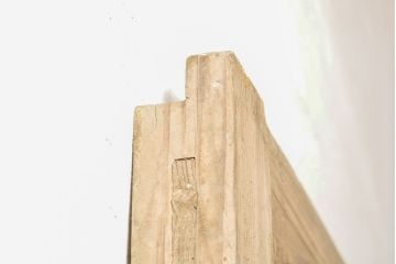 和製アンティーク　総杉材　亀甲金網付き　時を経た風合いが魅力的な升格子の蔵戸(きつね格子、狐格子、建具、引き戸、玄関戸、格子戸、マス目、升目)(R-050900)